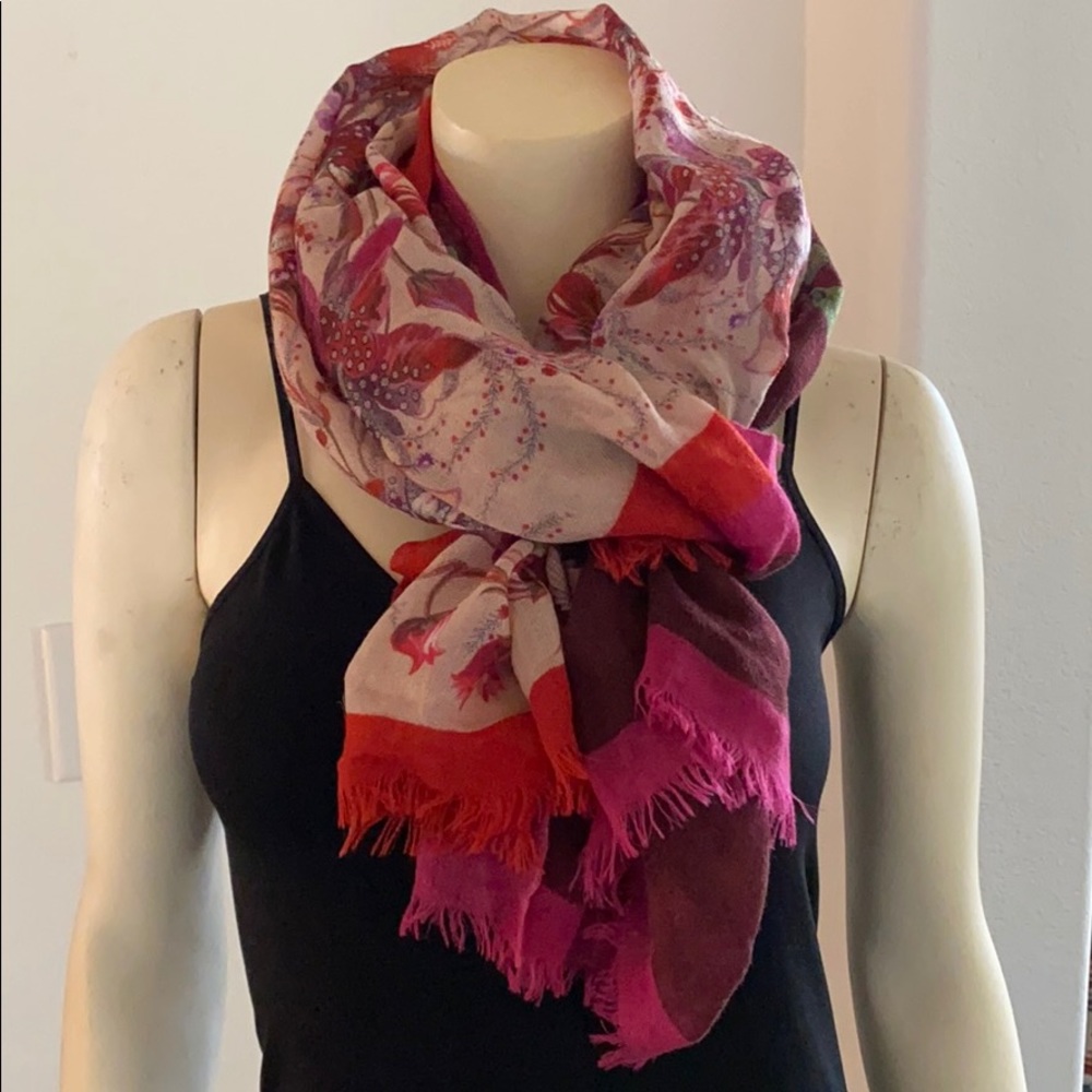 Franco Ferrar Cashmere Rectangle Scarf Wrap